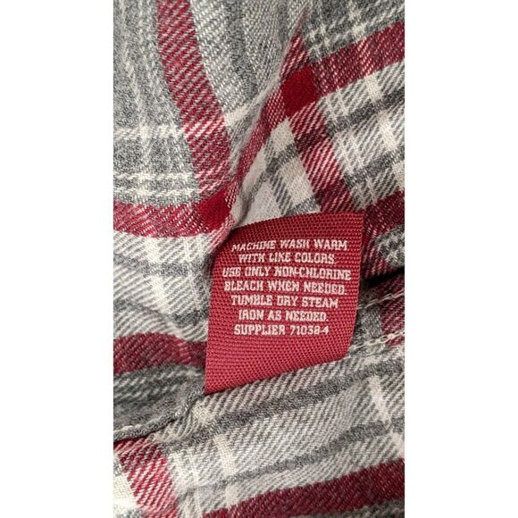 Arizona Jean Co. Womens Size XXL Gray Brown Long Sleeve Collared Button Up Shirt - Picture 9 of 9